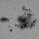 A highly detailed image of a sunspot, photographed from China.